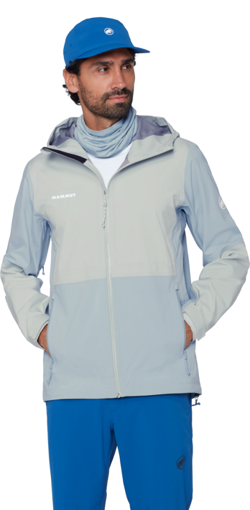 Mammut Linard Guide HS Hooded Jacket Men, nebla-silver sage